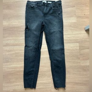 High rise skinny jeans